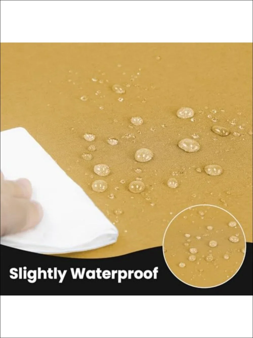 2 Pack Fitted Tablecloth Water Resistant Polyester for 6 Foot Tables
